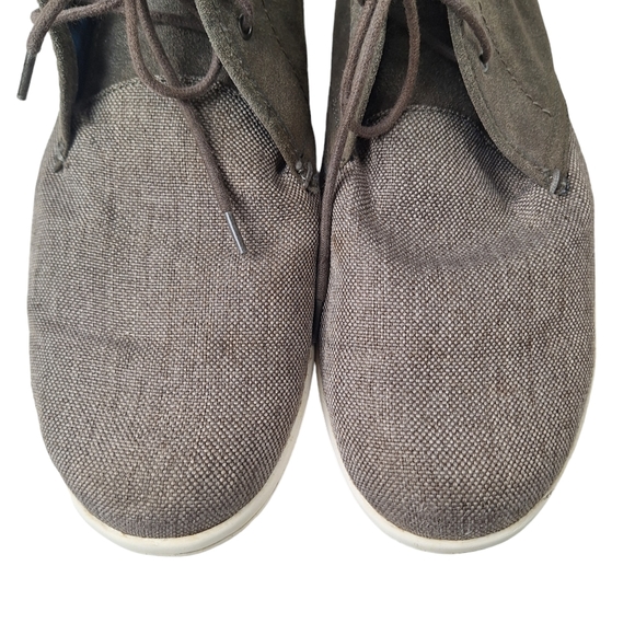 Ben Sherman Payton Men Sz 11 Gray Fabric Lace Up Chukka Boots - Picture 3 of 14